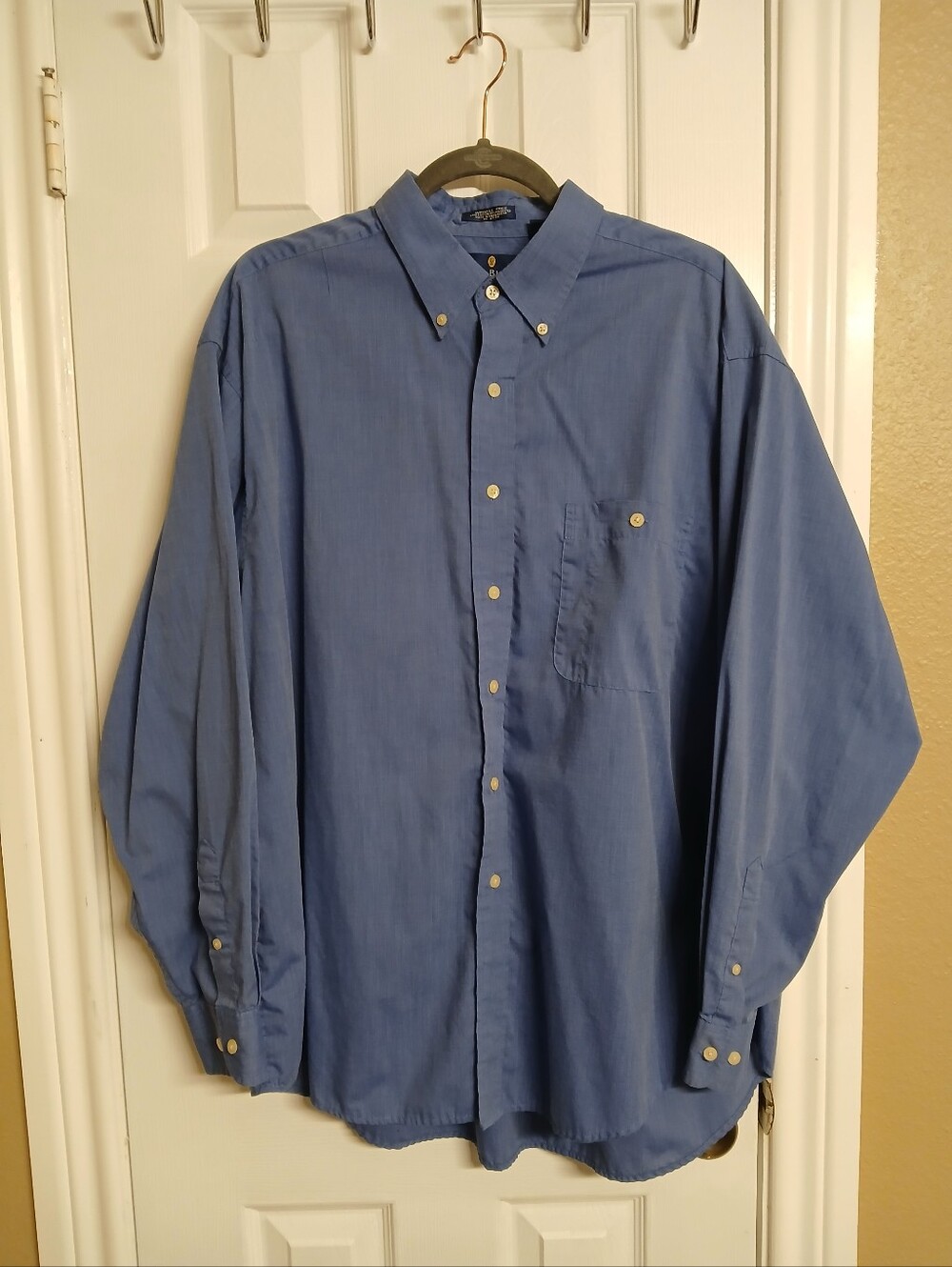 BILL BLASS PREMIUM Blue Button-Down Casual Shirt - XL